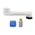 thumbnail image 2 of DOLITY Offset Toilet Flange Bathroom Sink Repair Extension Drain Pipe Adapter Universal 50cm, 2 of 9