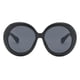 thumbnail image 4 of Gafas de Sol Retro Salvador de Gran Tamaño Marco Negro Lente Gris, 4 of 10