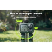 SoilDrops Dual Outlet Hose Timer — 2-Zone Programmable Sprinkler Timer with LCD Rain Delay