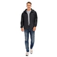 thumbnail image 4 of Men's Fashion Long Sleeve Windbreaker with Hood Ultra-light Waterproof Jacket Zip Up Quick-drying Windproof Coat, 4 of 8