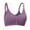 Hot Purple, variant on Amvlyk Sports Bra for Women No Underwire Front Closure Bra Comfort Push Up Wide Shoulder Strap Snap Closing Bra Seamless Soft Full Coverage Bra for Everyday Running Walking Yoga Work