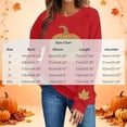 thumbnail image 4 of HongQid Crew Neck Sweatshirts Women Graphic Fall Pumpkin Thanksgiving Pullover Tops Oversized Winter Autumn Season Shirts Sequin Halloween Funny Cute Long Sleeve Tops, 4 of 7