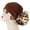 Coffee, variant on Turbans Leopard Cloth Flower Head Wraps Soft Head Scarf Flower Knot Pre-Tied Bonnet Beanie Cap for Women