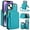 Green, variant on Crossbody Wallet Case for iPhone 14 Plus, RFID Blocking Zipper Handbag Purse Flip Cover, Kickstand Folio Case Card Slots Holder Wrist Strap Lanyard