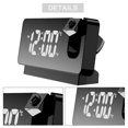 thumbnail image 5 of Espejo Digital Proyector de 180° para Techo Proyector de Mesita de Noche Reloj Despertador Carga USB para Dormitorio Sala de Estar, 5 of 5