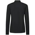 thumbnail image 3 of Women's Levelwear Black Detroit Tigers Upright Insignia 2.0 Quarter-Zip Tri-Blend Top, 3 of 3