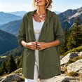 thumbnail image 6 of Yourumao Women Raincoat Hooded Mid Length Waterproof Windbreaker Lightweight Packable Rain Jackets for Outddor Activities, 6 of 9
