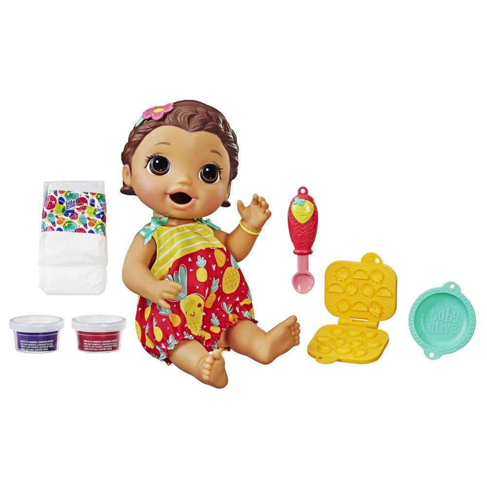 Baby Alive Super Snacks Snackin' Lily Blonde Interactive Doll Eats Poops Toy 