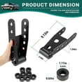 thumbnail image 6 of For 1992-1999 Chevy K1500 & K2500 Suburban 2"-3" Rear Lowering Drop Shackle Kit, 6 of 7