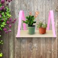 thumbnail image 4 of Estantes de Estilo Nórdico Ticfox Macetas Estante de Almacenamiento de Libros Estante Colgante para Plantas Decoración de Pared Rosa S, 4 of 12