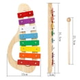 thumbnail image 4 of Xilófono de Mano Gloria Juguete Educativo Multicolor 8 Notas, 4 of 8