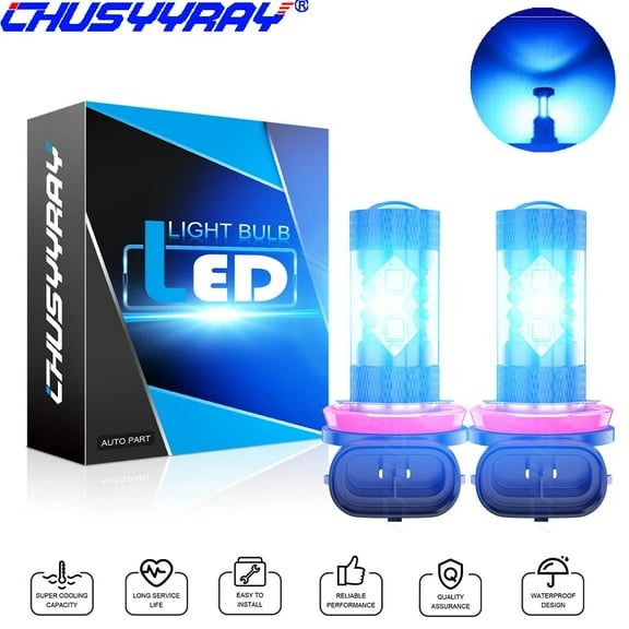 CHUSYYRAY LED Fog Light Bulbs 8000K Ice Blue Automotive Bulb Fits Toyota Tacoma 2016-2022
