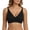Black, variant on Push Up Bra Plus Size Jelly Bra Wireless Full Coverage Thin Cup V Neck Bra Anti Sagging Comfort Everyday Bra Sports Bras for Women XXL