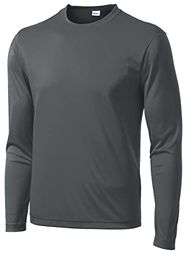 Opna Mens Long Sleeve Moisture Wicking Athletic Shirts