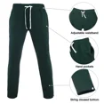 thumbnail image 4 of Men's Hooded Tracksuit 59 Piece Casual Full Zip Jogging Sweatsuit Sets(Dark green,2XL), 4 of 5