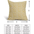 thumbnail image 3 of Yellow Cream Pillow Covers 20x20 Set of 2 Boho Design Polka Dot Throw Pillows Modern Brush Strokes Print Decorative Outdoor Pillowcase Square Cushion Cover Linen Pillow Case for Home Sofa Couch Bed, 3 of 6