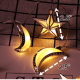 thumbnail image 6 of Ramadan LED String Lights Moon Star Decor  Iftar Party Decoration (20pc - Moon & Star Gold Warm White 3" Each Piece with 3*AA Battery, 6 of 10