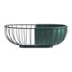 thumbnail image 1 of European Wrought Iron Fruit Basket Metal Wire Hollow Out Drain Bowl Snacks Dish, 1 of 4