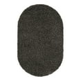 thumbnail image 5 of Unique Loom Solid Shag Collection Area Rug (3' 1" x 5' 3" Oval Graphite Gray), 5 of 7