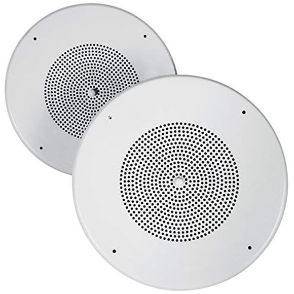 2 Altavoces de techo Rockville MC80 Metal 8" 70 Volt Comercial Background 70V PA