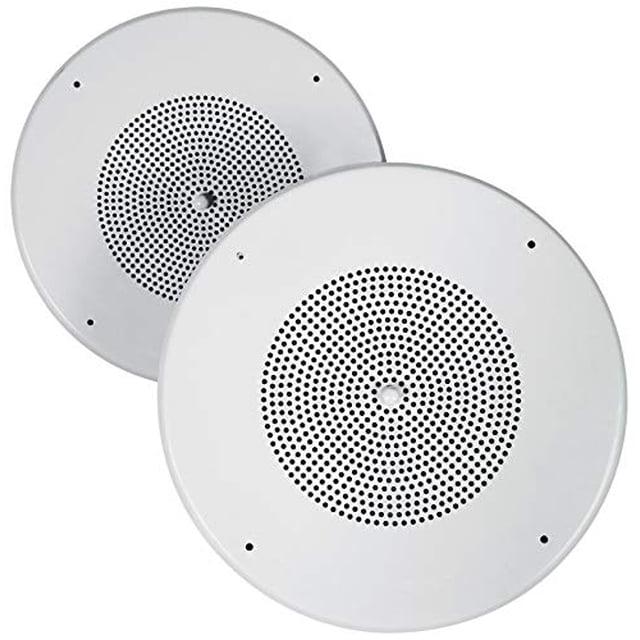 2 Altavoces de techo Rockville MC80 Metal 8" 70 Volt Comercial Background 70V PA