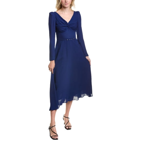 Carla Ruiz womens  Midi Dress, 4, Blue
