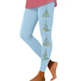 thumbnail image 1 of Zhanying Leggings de Noël pour Femmes Rouges Élégants Légers Pantalons d'Entraînement avec Poches pour Femmes Bleu Clair G, 1 of 6