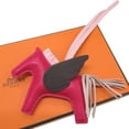 thumbnail image 4 of Pre-Owned Hermes Hermès Rodeo Pegasus PM Bag Charm, Lambskin, Raspberry, Z Stamp,... (Good), 4 of 11