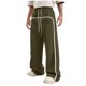 thumbnail image 1 of Pantalones con Cremallera Bolsillos Hombres Sueltos Casual Cordón Elástico-Cintura Pantalones Deportivos de Jogging, Pantalones de Bolsillo de Color Sólido para el Uso Diario Al Aire Libre Casual, 1 of 7