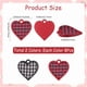 thumbnail image 2 of 1 caja de 16 dijes de corazones a cuadros para hacer bisutería: collares, aretes y pulseras., 2 of 9