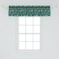 thumbnail image 2 of Ambesonne Reptile Window Valance, Bohemian Colorful Lizards, 54" X 12", Multicolor, 2 of 3