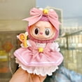 thumbnail image 4 of Labubu Pop Mart Ropa De Labubu Creative Plush Doll Dress, Doll Costume Replacement, Cute Simples Version Set Of Doll Costume (Without Dolls) Pink, 4 of 5