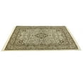 thumbnail image 6 of Cream Brown Floral 6X8 Kirman Oriental Rug, 6 of 11