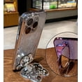 thumbnail image 3 of for iPhone 14 Pro Max Case,3D Cute Cartoon Rabbit Makeup Mirror Holder Bling Glitter Cover Electroplate Bumper Transparent Lens Film Women Girls Case for iPhone 14 Pro Max 6.7''c, 3 of 7