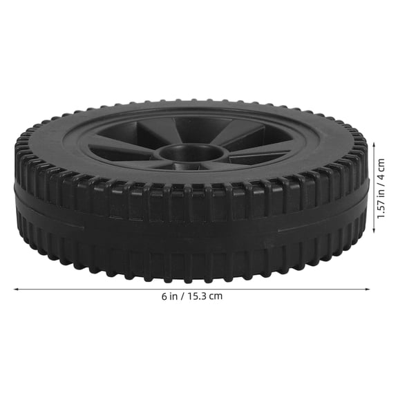 AURARMLET Set of 2 Heavy Duty Black HDPE Barbecue Grill Replacement Wheels for Gas Caster