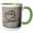 Green/White, variant on 3drose, the Torment of Prometheus Vector Art, 15oz Two-tone Green Mug