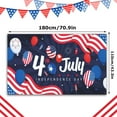 thumbnail image 3 of Up to 65% off! Large 4th Of July Decorations Falg Outdoor Memorial Day Independence Day Flag 71x44 Inch Flag Day Yard Sign Bunting Background For Photography Party Supplies, 3 of 9