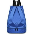 thumbnail image 1 of Drawstring Backpack With Mesh Pockets Waterproof Sport Gym Backpack Large Beach Bag Soccer Bag Sackpack for Men Women, 1 of 6