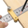 thumbnail image 3 of Adjustable Ruler Stop Block Aluminum Ruler Stop Ruler Positioning Block for Stable Positioning & Marking in Carpentry, 3 of 15