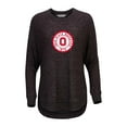 thumbnail image 2 of Women's  Black Ohio State Buckeyes Oversized Cuddle Raglan Tri-Blend Pullover Sweatshirt, 2 of 3