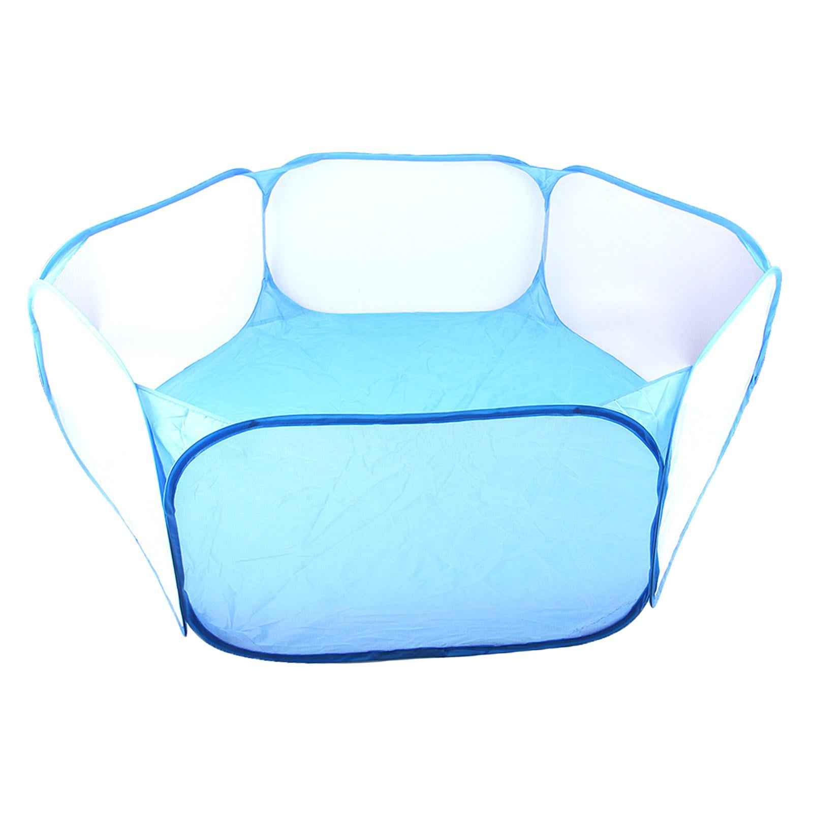 Folding Pet Rat Toys Cage Rabbit Hideout Breathable for Ferret Exercise , Blue