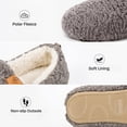 thumbnail image 4 of DualTop Women's Soft Curly Comfy Full Slippers Memory Foam Lightweight House Shoes Cozy Warm Loafer with Polar Fleece Lining, 4 of 7