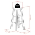 thumbnail image 7 of Winsome Ivy 29" Bar Stool, Rustic Gray & Teak Finish, 7 of 7