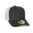 thumbnail image 2 of TopHeadwear Jersey Knit Five Panel Pro Style Mesh Back Caps, Black Grey, 2 of 2
