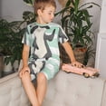 thumbnail image 4 of Fotbe Cute Raccoon Pijama Estampada de 2 Piezas para Niños – Ropa de Dormir de Manga Corta Cómoda para Niños y Niñas, Camiseta y Shorts de Algodón-4X-Large, 4 of 6
