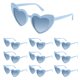 thumbnail image 1 of Paquete de 10 Gafas de Sol con Forma de Corazón Azul Bouiexye UV400, 1 of 6