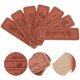 thumbnail image 3 of Etiquetas hechas a mano de 140 piezas Etiquetas PU de cuero con agujeros de bricolaje de bricolaje de suministros de costura, 3 of 4
