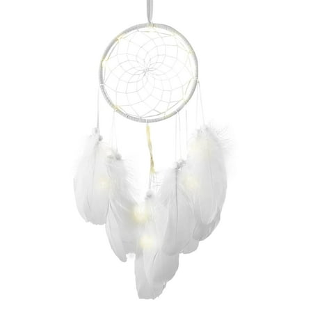 

Heiheiup Dream Pendant Wall Decor Crystal Stone Handmade Dream Bedroom Boho Home Decor Wedding Decorations Craft Gift Cedar Garland Lit