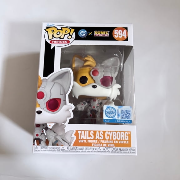 Funko POP! Heroes: DC x Sonic #594 Tail As Cyborg & Protector