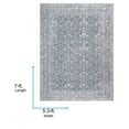 thumbnail image 6 of Livabliss x Vivir Lorelai Vintage Medallion Washable Area Rug, 5'3" x 7', Medium Gray, (5' x 7'), 6 of 6